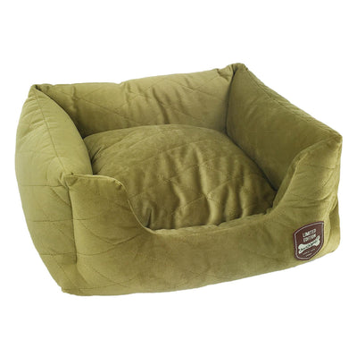 Lilia S dog and cat bed, mustard-colored