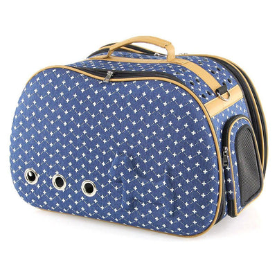 Metsch dog and cat carrier bag, blue