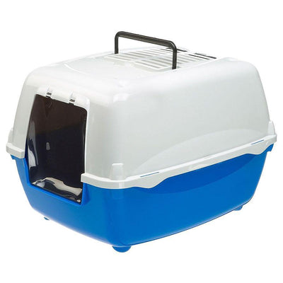 Bella cat litter box, blue