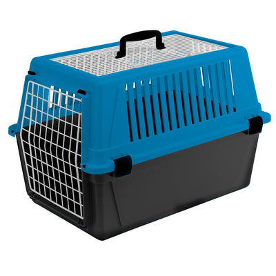 swisspet transport box Atlas EL 10 open, blue-black