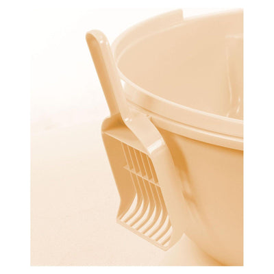 Replacement cat litter scoop, light beige