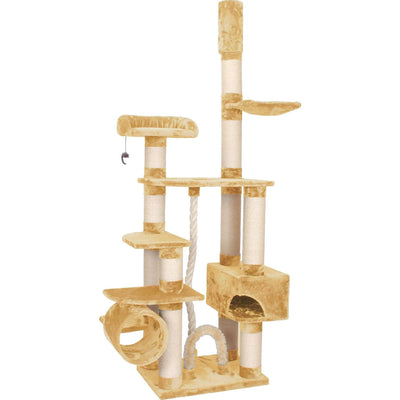 Lugano ceiling scratching post, beige