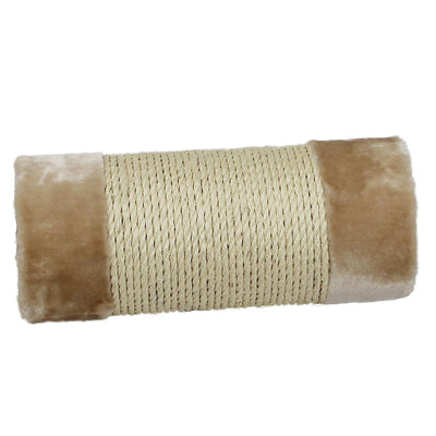 Säule Sisal mit Plüsch, beige D=15x40cm