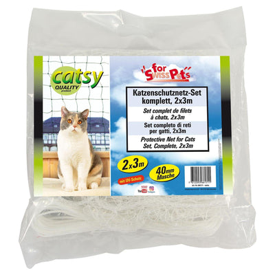 Universal cat net sets complete 2x3m, white