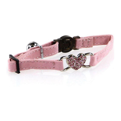 DeluxeLine with Diamonds heart pink, 10mm/22-28cm