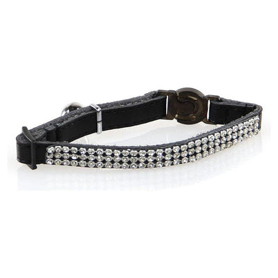 DeluxeLine with rhinestones black, 10mm/22-28cm