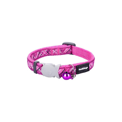 RedDingo Cat Collar Flanno Hot Pink - XS