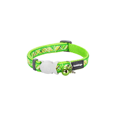 RedDingo Cat Collar Flanno Lime Green - XS