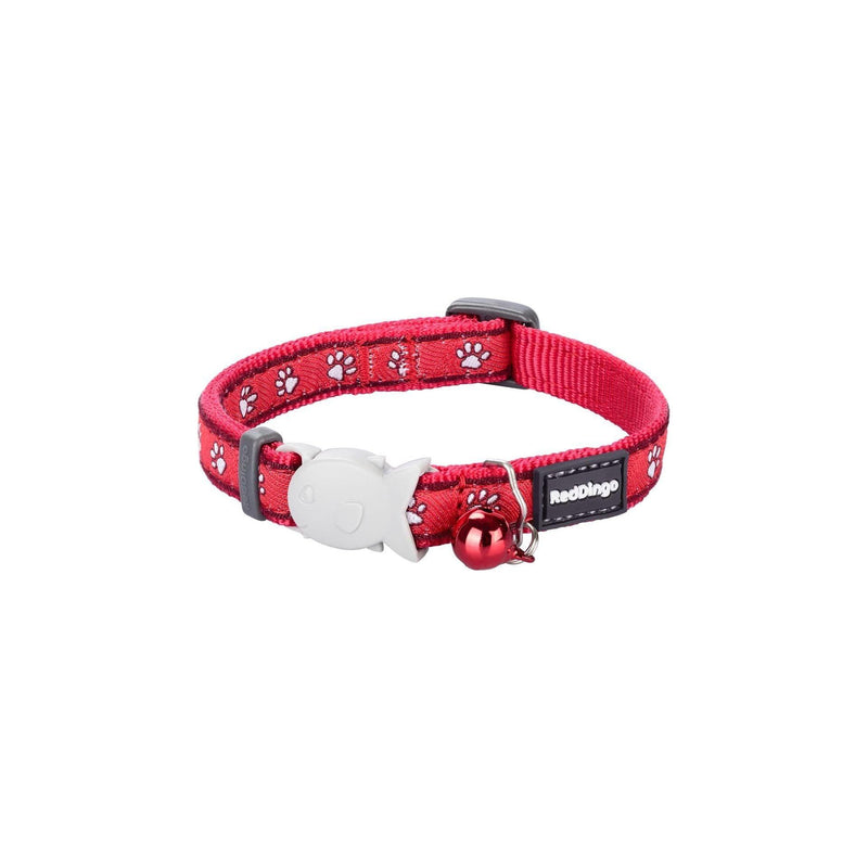 RedDingo Cat Collar Desert Paws Red - XS