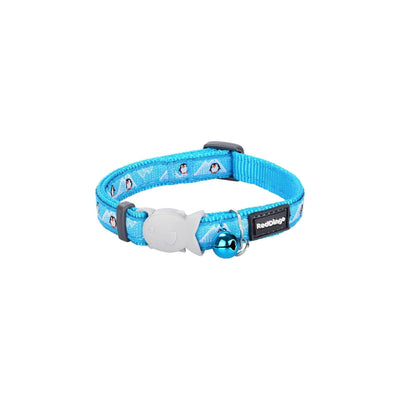 RedDingo Cat Collar Penguin Turquoise - XS