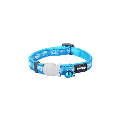 RedDingo Cat Collar Snowflake Turquoise - XS