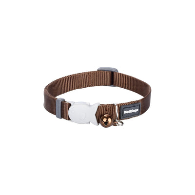 RedDingo Cat Collar Plain Brown - XS