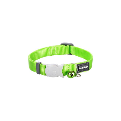 RedDingo Cat Collar Plain Lime Green - XS