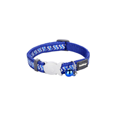 RedDingo Cat Collar Reflective Ziggy Dark Blue - XS