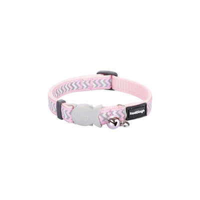 RedDingo Cat Collar Reflective Ziggy Pink - XS