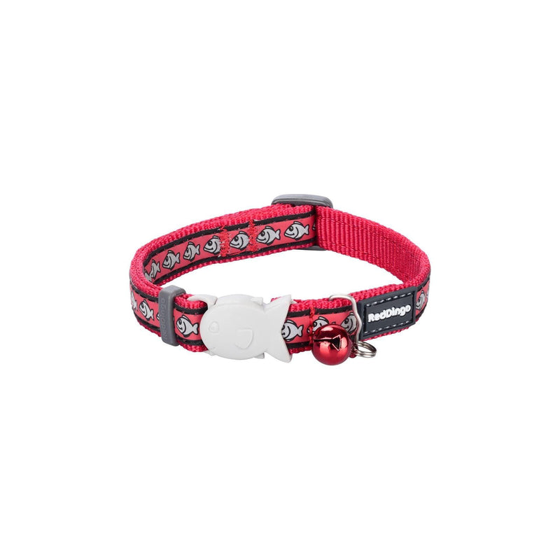 RedDingo Cat Collar Reflective Fish Red - XS