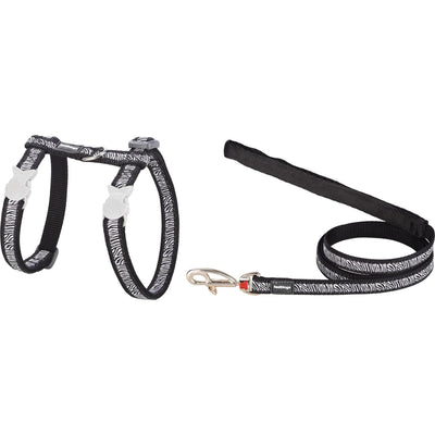 RedDingo Harness and Leash Safari Black, XS