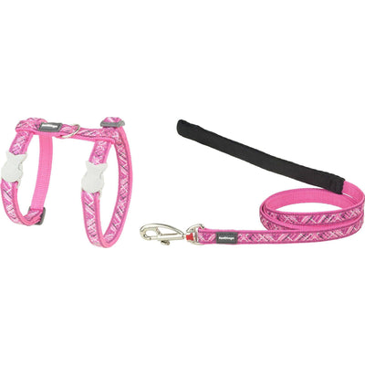 RedDingo harness and lead Flanno Hot Pink - XS