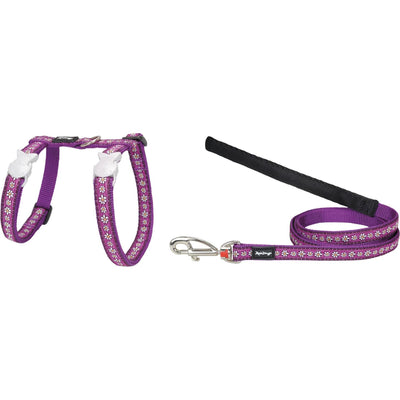 RedDingo Harness and Leash Daiys Chain Purple - XS