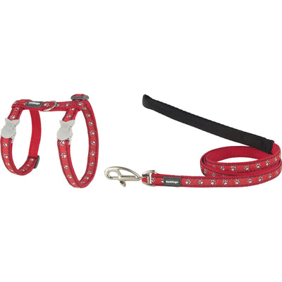 RedDingo Harness and Leash Paws Red - XS