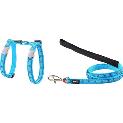 RedDingo Harness and Leash Bumblebee Turquoise - XS