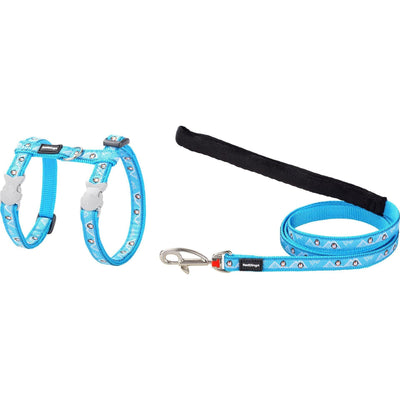 RedDingo Penguin harness and lead, turquoise, XS