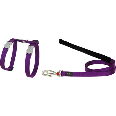 RedDingo Harness and Leash Classic Plain Purple - XS