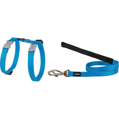 RedDingo Harness and Leash Classic Plain Turquoise - XS