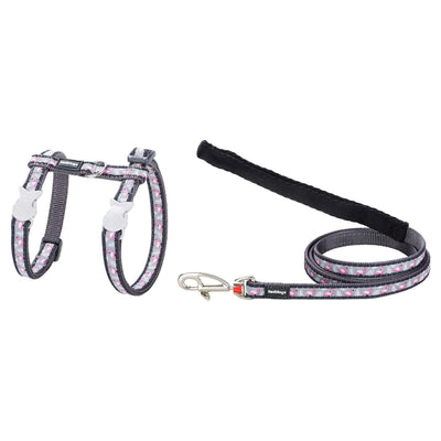 RedDingo Harness and Leash Design Flamingo Cool Gray, XS