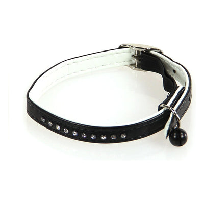 Cat collar Art Leather Plus, black