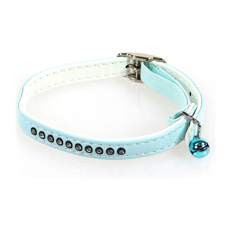 Cat collar Art Leather Plus light blue