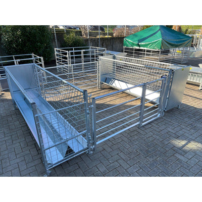 Modular box with gangways for sheep and goats Sanilu Sanilu