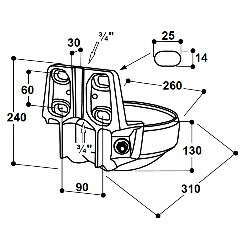 Pipe valve basin mod. 1200 Patura Sanilu