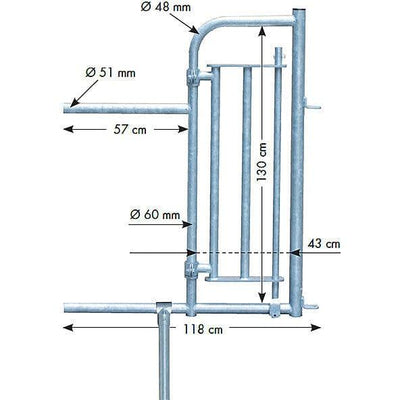 Sanilu_Personenschlupf-Fressgitter-mitTuer_Patura2