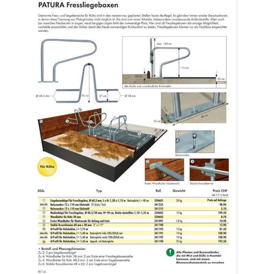 Liegeboxenbügel für Fressliegebox Patura Sanilu