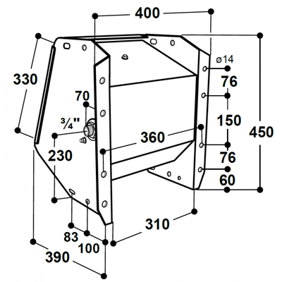 Abreuvoir à valve SUEVIA mod. 500 acier inoxydable Sanilu Sanilu