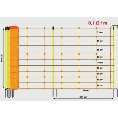 Filet de clôture électrique TornadoXL "Kombi" Patura Sanilu