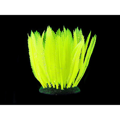 Plantes en plastique FLUO Fougère, jaune