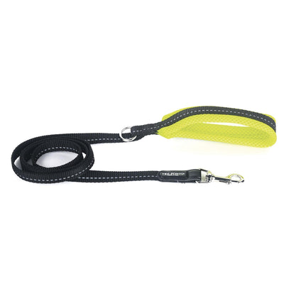 Laisse Fluo NoirJaune 130cm