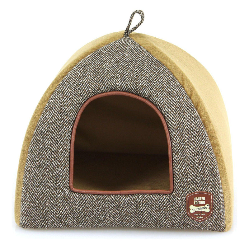 Niche pour chats York beige/gris