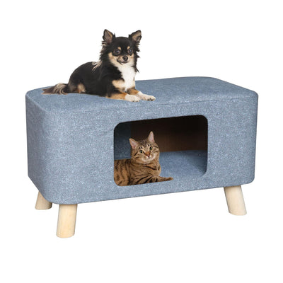 Niche pour chien et chat Mia, gris