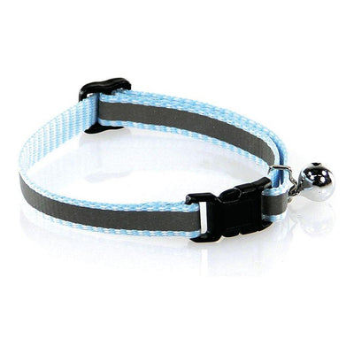 ReflectLine Collier chat bleu clair 10mm/20-30cm