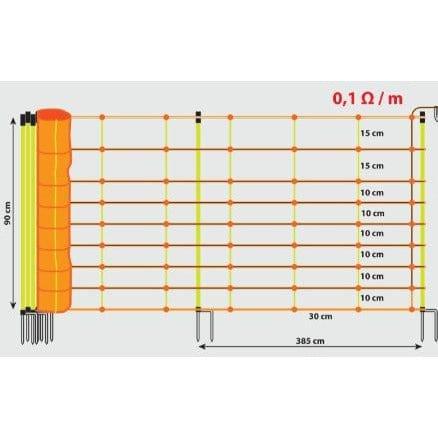 Filet de clôture électrique TornadoXL "Kombi" Patura Sanilu