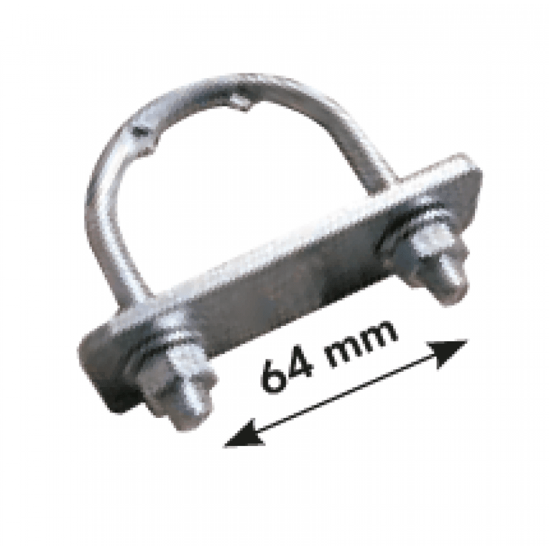 Staffa di montaggio da 1 1/2" a 2" con piastra Sanilu Sanilu