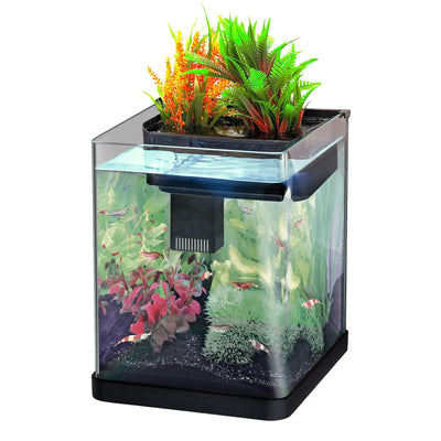 Acquario nano vegetale nero 20L