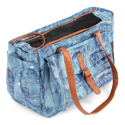 Hunde- Katzen-Tragtasche Jeans