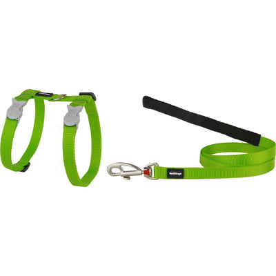 RedDingo Guinzaglio per gatti Classic Verde Lime XS