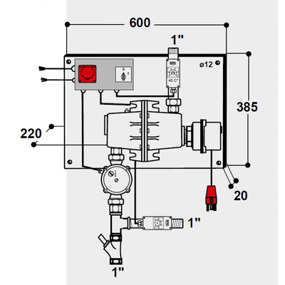 Umlaufheizsystem Mod. 311 Patura Sanilu